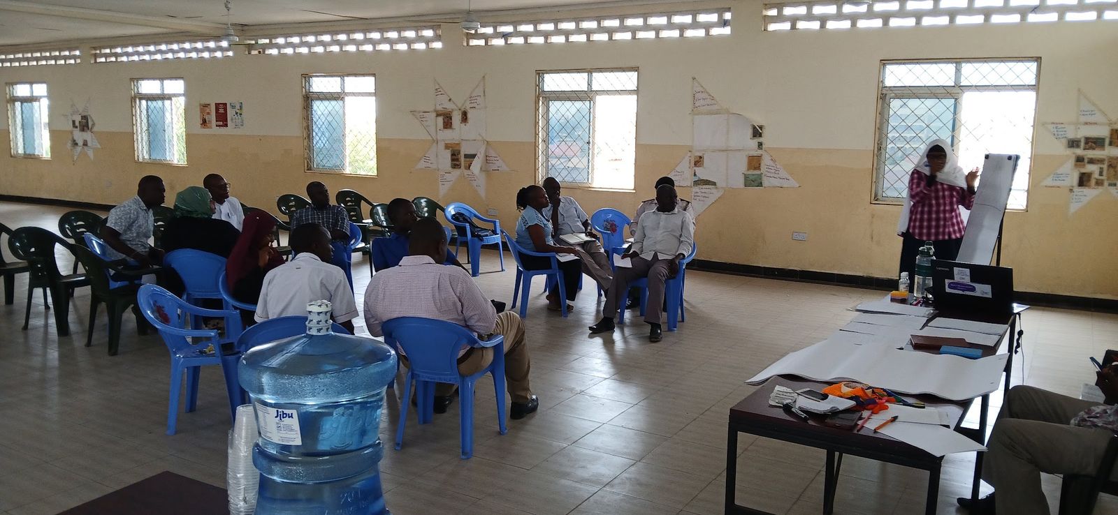 Community mental health training session held indoors